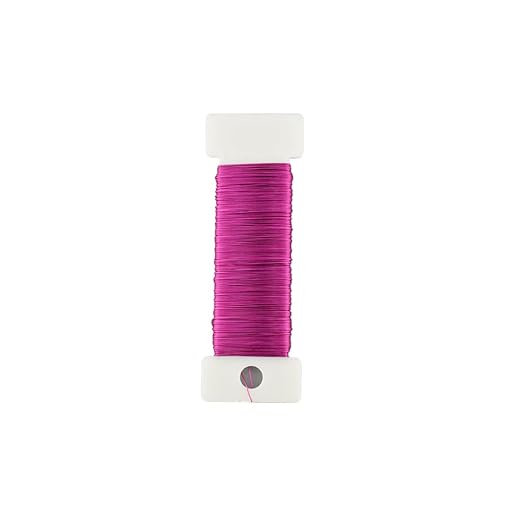HAHIYO 26Gauge Rose Red Metal Floral Wire by HAHIYO
