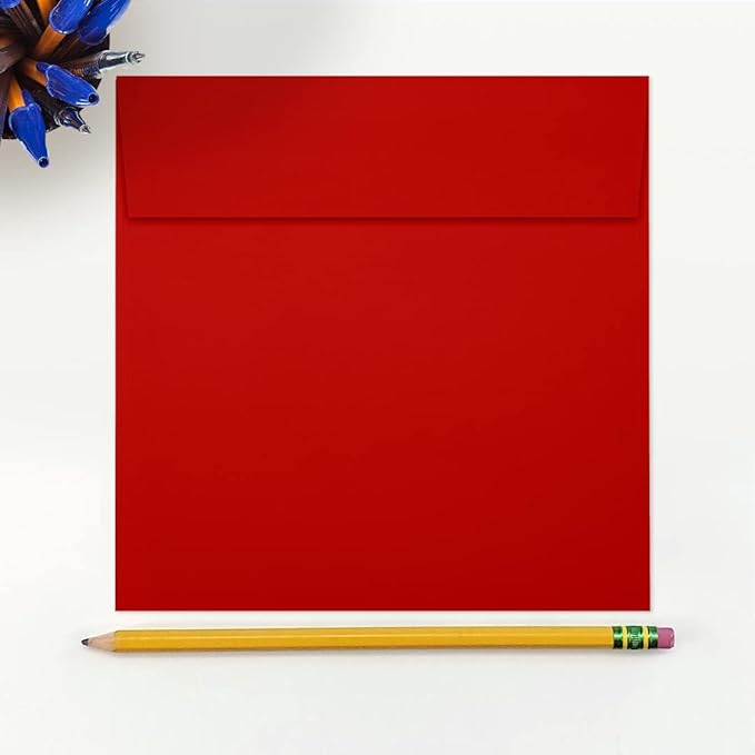 LUXPaper Square Invitation Envelopes | Peel & Press | 6 1/2" x 6 1/2" | Holiday - Image 4
