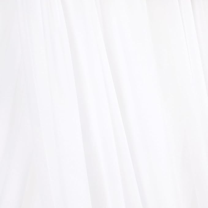 White Elegant Arch Draping Fabric 2 Panels Outdoor 29" × 20Ft Sheer Chiffon - Image 2