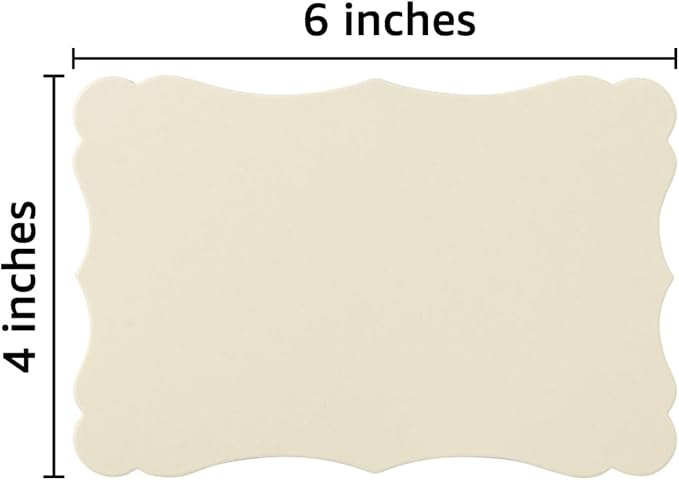 50 Pack Blank Kraft Cards Cardstock Thick Paper Brown Greeting Cards - Image 2