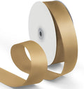 1-1/2 Inch 100 Yards Satin Ribbon Champagne Gold, Solid Color Fabric Ribbon by HimBen