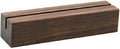 UNIQOOO 10 Pack Rustic Acrylic Sign Holders | Walnut Wood Table Numbers Display by UNIQOOO