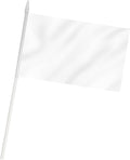 White Mini Flag 100 Pack by Unknown