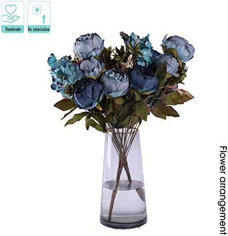 Kimura's Cabin Fake Peonies 2Bouquets Faux Silk Flower Vintage Artificial Peony - Image 4