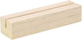 UNIQOOO 5 Pack Wood Table Number Stands | 1/8” Thick Acrylic Sign Holders | Oak by UNIQOOO