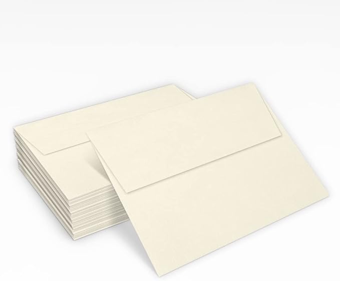 LUXPaper A7 Invitation Envelopes | Peel & Press | 5 1/4" x 7 1/4" | Natural - Image 5
