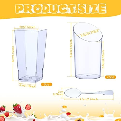 Nuogo 200 Pcs Mini Dessert Cups - Image 2