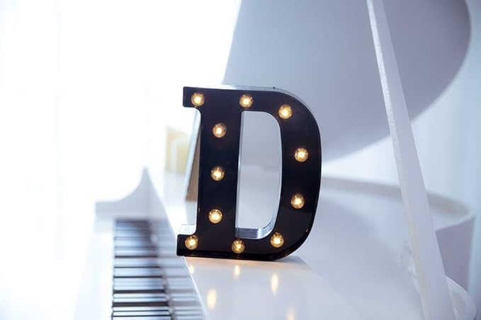 Foaky Black LED Marquee Number Lights Sign Light Up Marquee Number Lights Sign - Image 2