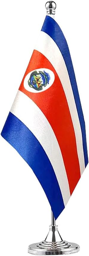 Costa Rica Flag Costa Rican Flags, Small Mini Costa Rican Desk Flag, Used by Mflagperft