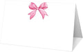 25 Pink Bow Place Cards for Table Seating, Watercolor Wedding Name Place Card by Yuansail