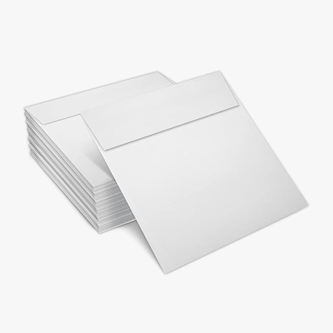 LUXPaper Square Invitation Envelopes | Peel & Press | 5 1/4" x 5 1/4" | Bright - Image 4