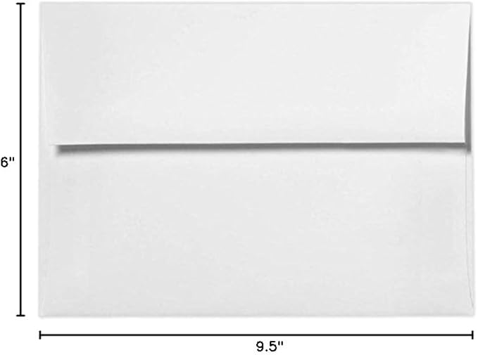 LUXPaper A10 Invitation Envelopes | Peel & Press | 6" x 9 1/2" | White | 80lb. - Image 2