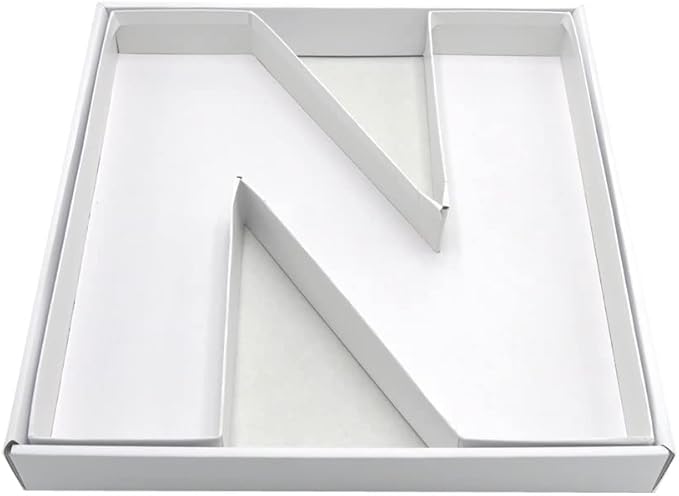12" Fillable Cardboard Letter Charcuterie Gift Cupcake Box - Image 3