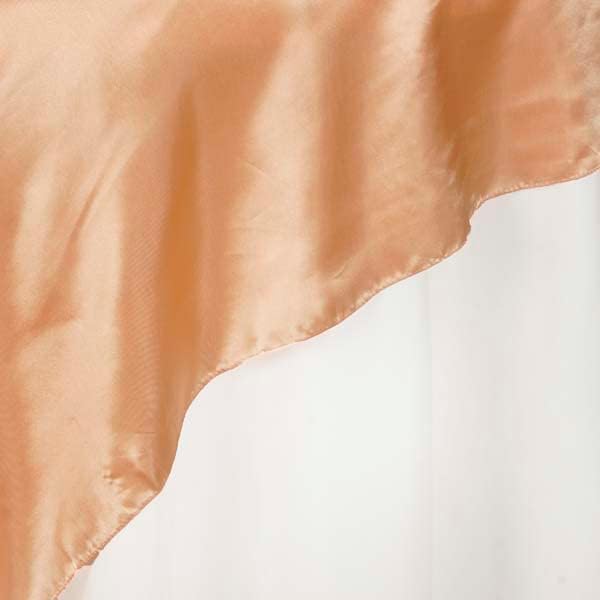 TABLECLOTHSFACTORY 72" Satin Square Table Overlay - Image 2