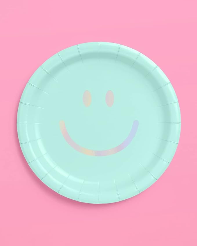 xo, Fetti Smiley Paper Plates - Image 6