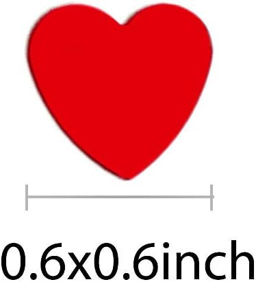 Heart Confetti Red Valentine's Day Table Confetti Metallic Foil - Image 5