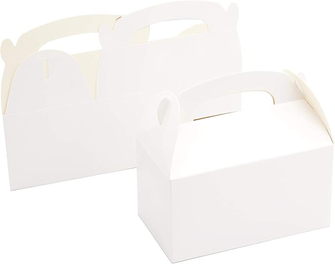 Xxcxpark 24 PCS White Gift Boxes 6.2x3.5x3.5 inches, Party Favor Kraft Paper - Image 8