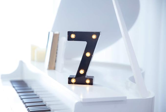 Foaky Black LED Marquee Number Lights Sign Light Up Marquee Number Lights Sign - Image 2