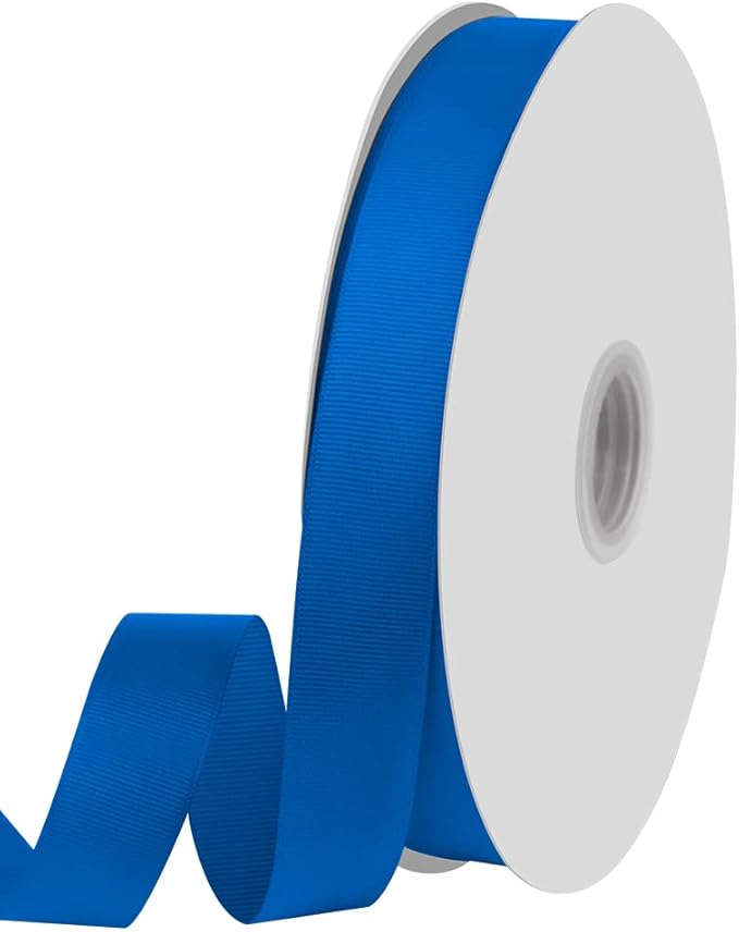 1" X 100 Yards Royal Blue Grosgrain Ribbon, Premium Grosgrain Ribbon by KMERLIFE