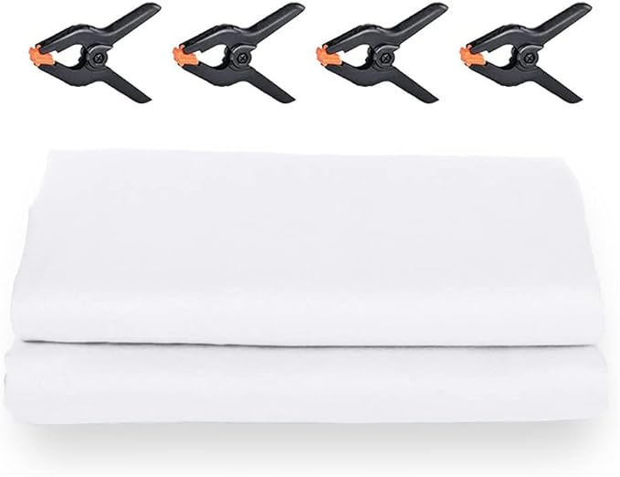 10X20ft White Photo Backdrops for Photography, LCUIRC TWO ROD POCKET White - Image 7