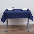 Efavormart 54x54 Navy Blue Wholesale Linens Seamless Polyester Square Linen by efavormart