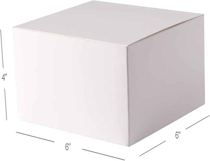 GEFTOL Gift Box 10 Pack 6 x 6 x 4 inches Fold Box Paper Gift Box Bridesmaids - Image 5