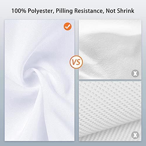 7 x 10 FT White Backdrop, 100% Polyester Photography Backdrop Foldable Washable - Image 4