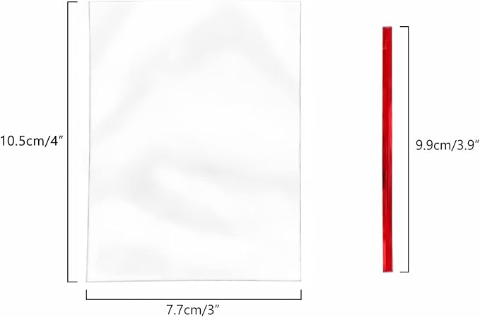 XLSFPY 100PCS Clear Cellophane Treat Bags - Image 5