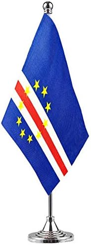 GentleGirl.USA Cape verde Table Flags, Stick Small Mini Cape Verdean Flag by GentleGirl