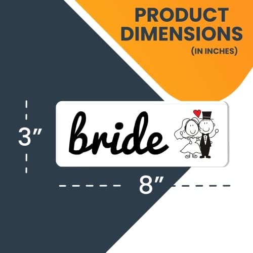 Magnet Me Up Bride Magnet Decal, 3x8 Inches Heavy Duty Automotive Magnet - Image 3