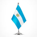 Argentina Flag Argentine Flags, Small Mini Argentine Desk Flag, Used by Mflagperft