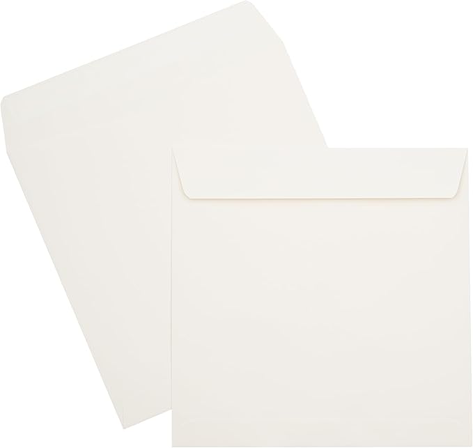 LUXPaper Square Invitation Envelopes | Peel & Press | 8" x 8" | Natural | 70lb. - Image 7