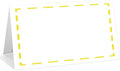 25 Pack Yellow Lines Place Cards, Editable Name Cards by WwongxianB