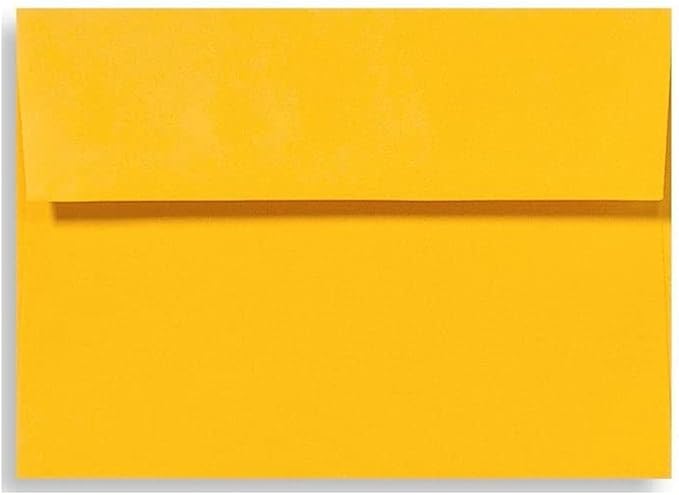 LUXPaper A9 Invitation Envelopes | Peel & Press | 5 3/4" x 8 3/4" | Sunflower by LUXPaper