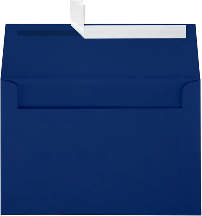 LUXPaper A10 Invitation Envelopes | Peel & Press | 6" x 9 1/2" | Navy Blue | by LUXPaper