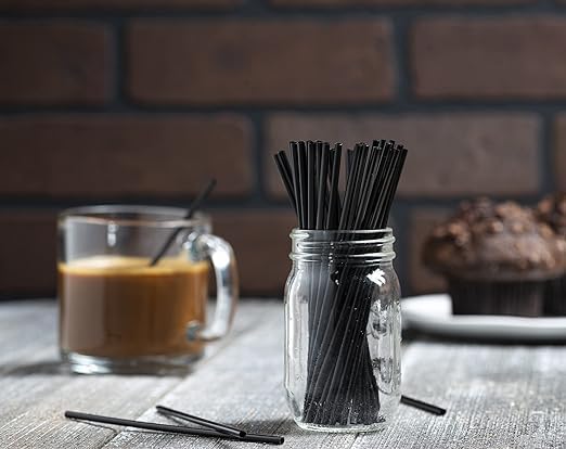 Black Mini Drink Stirrers - Image 4