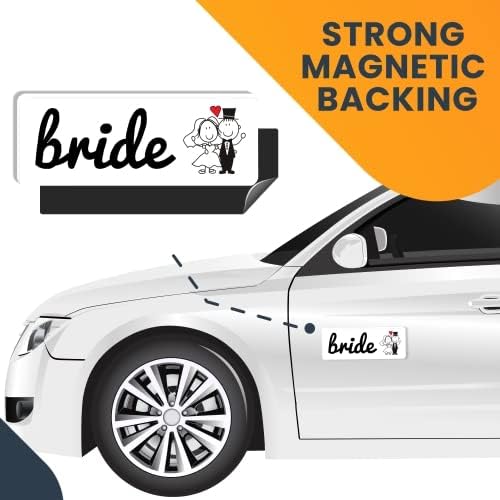 Magnet Me Up Bride Magnet Decal, 3x8 Inches Heavy Duty Automotive Magnet - Image 2