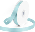 KMER LIFE 5/8" Wide x 50 Yards Baby Blue Single Faced Polyester Satin Ribbon by KMERLIFE