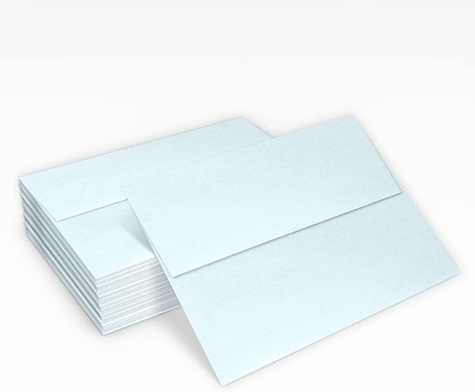 LUXPaper A7 Invitation Envelopes | Peel & Press | 5 1/4" x 7 1/4" | Aquamarine - Image 5