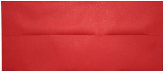 LUXPaper A10 Invitation Envelopes | 6" x 9 1/2" | Holiday Red | 60lb. Text | 50 by LUXPaper