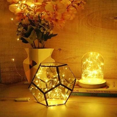 20 Pack Fairy Lights Battery Operated, 6.6ft 20 LED Mason Jar Lights Silver - Image 7