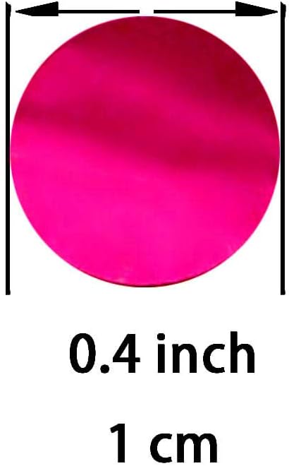 Hot Pink Foil Metallic Round Table Decor - Image 2