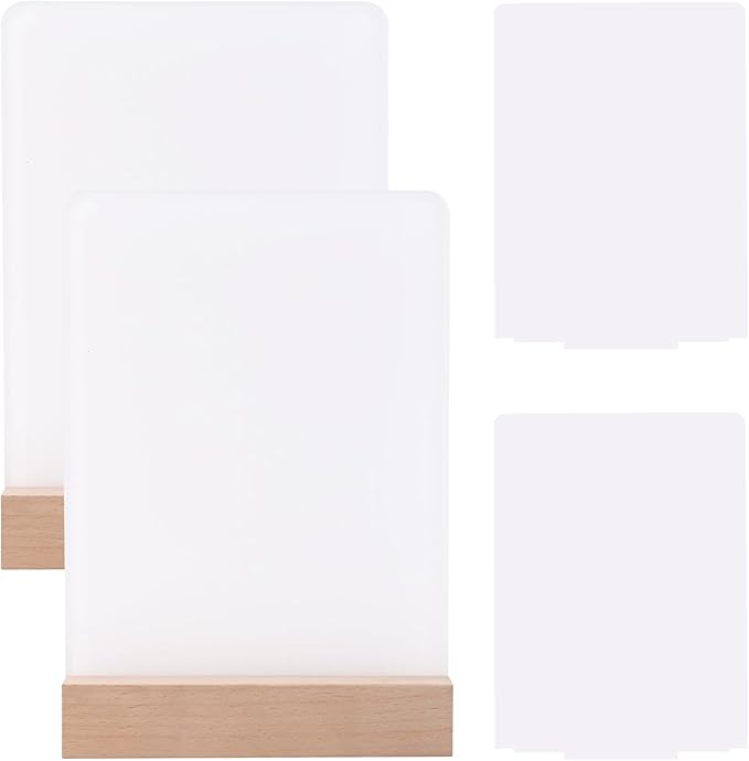 6" x 8"- 4 pcs Acrylic 2 pcs Frame Sublimation LED Acrylic Photo Frames Night by Unknown