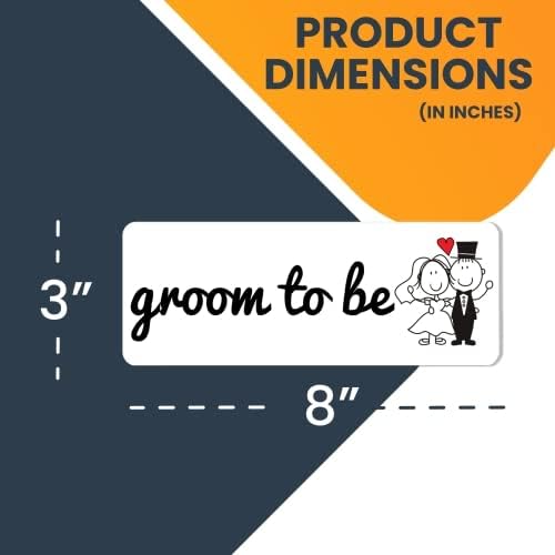 Magnet Me Up Groom to Be Magnet Decal, 3x8 Inches Heavy Duty Automotive Magnet - Image 3