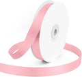 KMER LIFE 5/8" Wide x 50 Yards Pink Single Faced Polyester Satin Ribbon by KMERLIFE