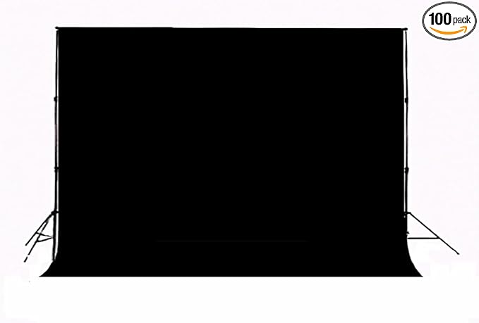 Black Backdrop for Photography Durable Fabric Background Photo Backdrop Video by HMTFOTO