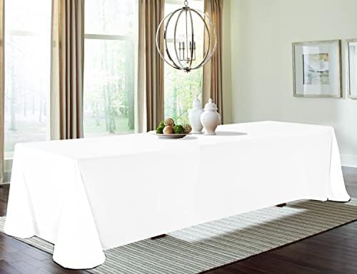 10 Pack Polyester Tablecloths, Stain and Wrinkle Resistant Washable Fabric - Image 4