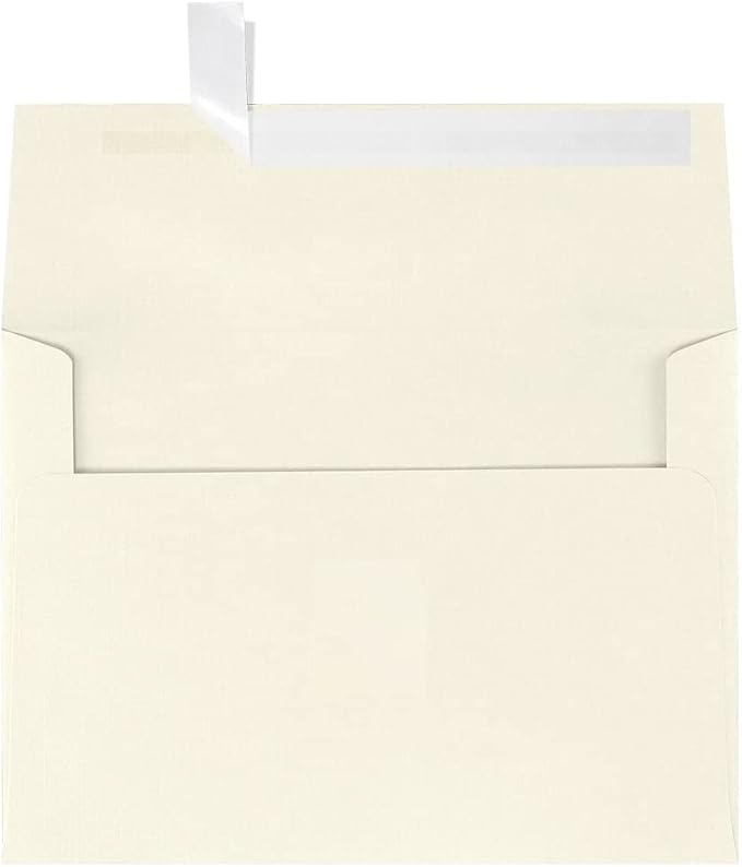 LUXPaper A7 Invitation Envelopes | Peel & Press | 5 1/4" x 7 1/4" | Natural - Image 3