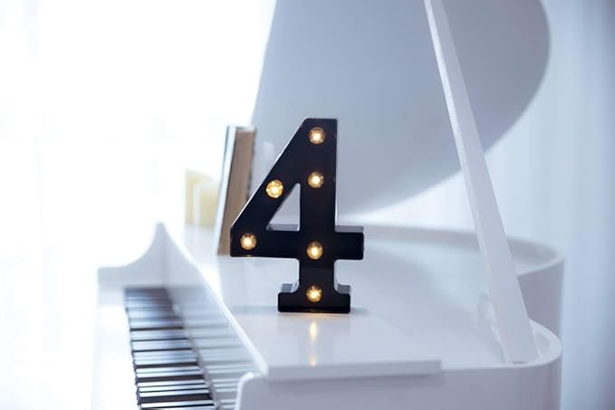 Foaky Black LED Marquee Number Lights Sign Light Up Marquee Number Lights Sign - Image 2