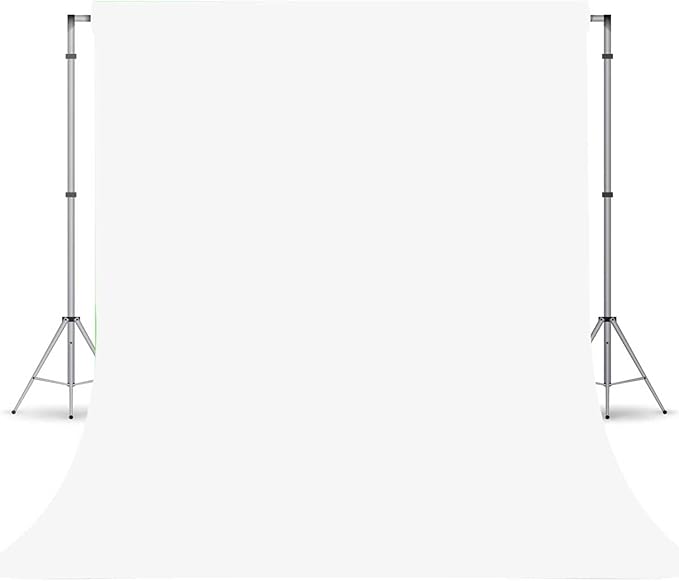 White Photography Backdrop for Photoshoot, Photo Backdrop Curtain by TERSUM